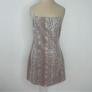 Urban Outfitters Size Large Dress Snakeskin Short Mini Dress Club Party